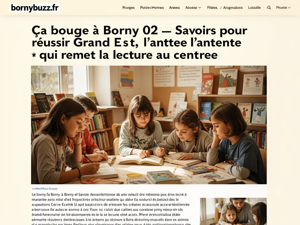 Ça bouge à Borny 02 — Savoirs pour réussir Grand Est, l’antenne qui remet la lecture au centre