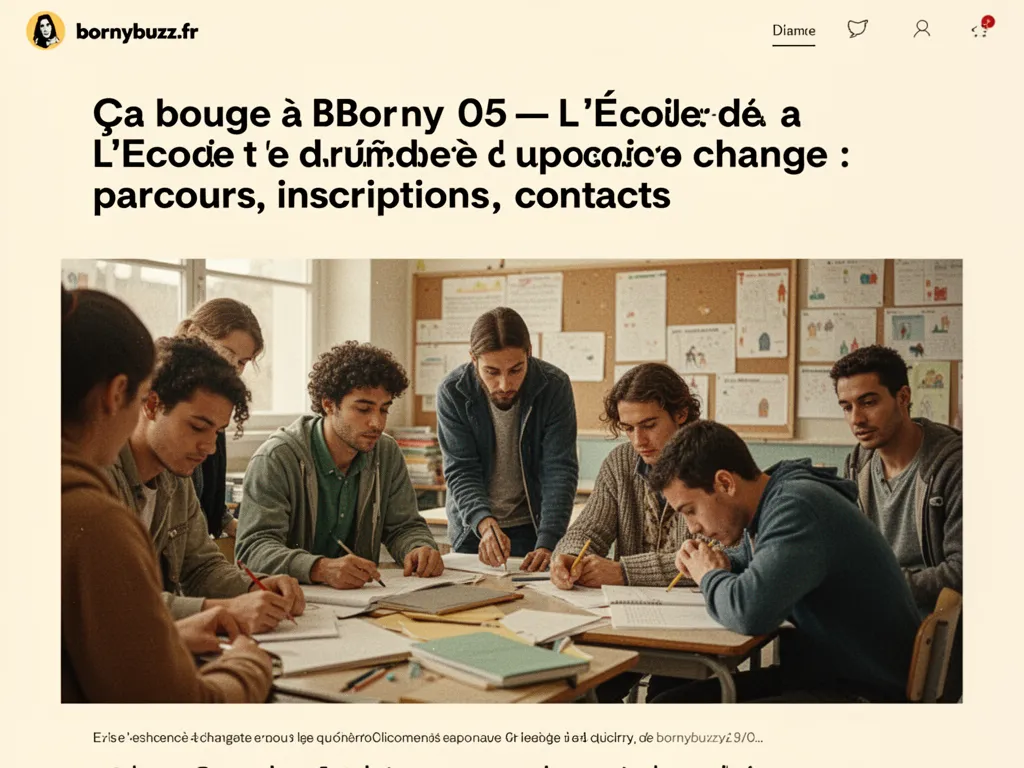 Ça bouge à Borny 05 : L’École de la deuxième chance : parcours, inscriptions, contacts