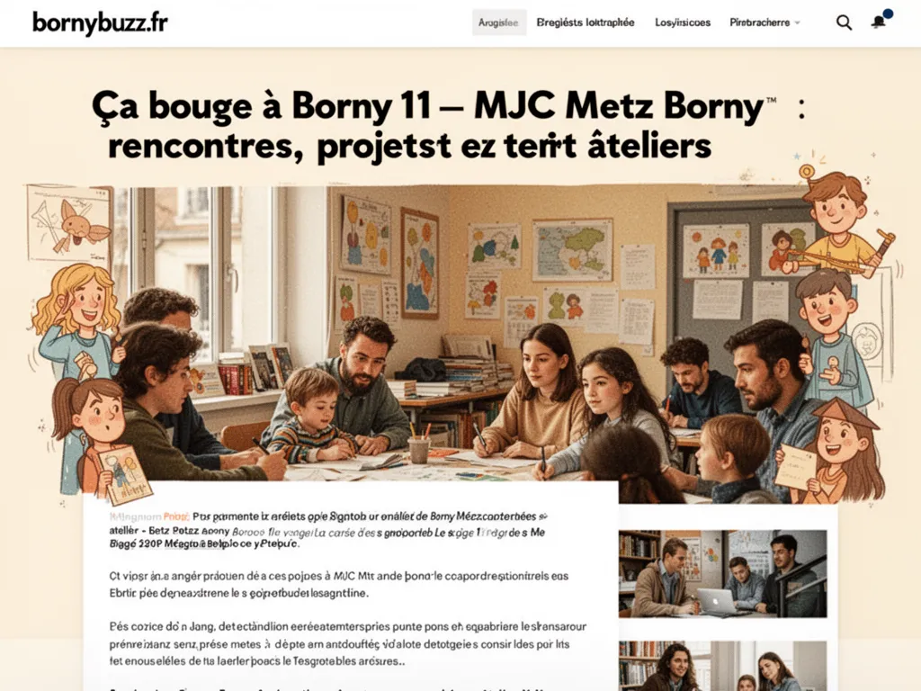 Ça bouge à Borny 11 : MJC Metz Borny : rencontres, projets et ateliers