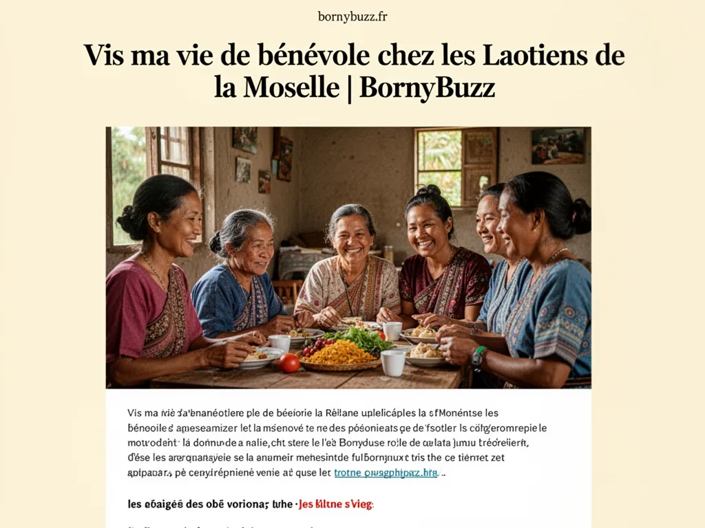 Vis ma vie de bénévole chez les Laotiens de la Moselle | BornyBuzz