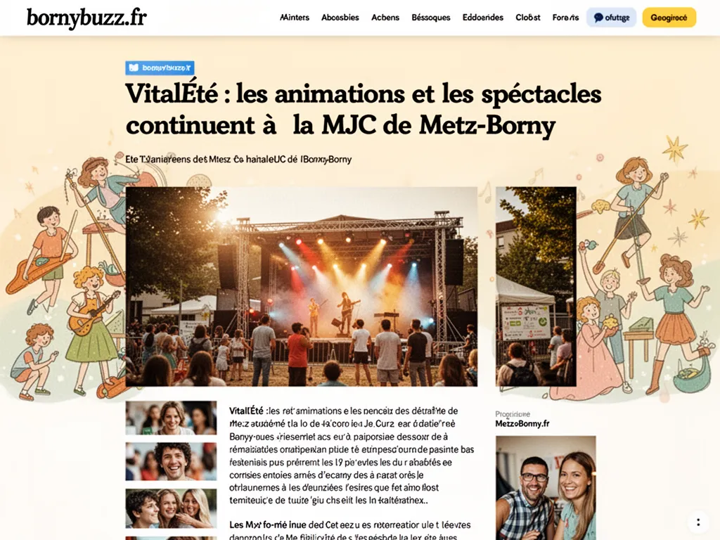 Vital'Été : les animations et les spectacles continuent à la MJC de Metz-Borny