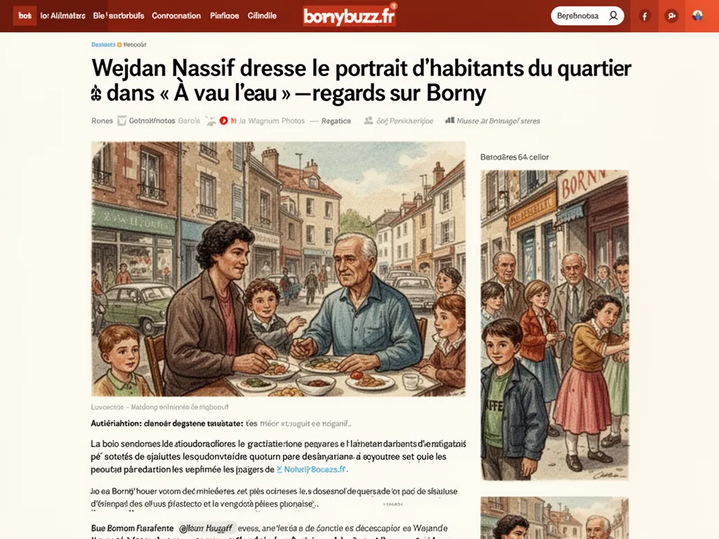 Wejdan Nassif dresse le portrait d'habitants du quartier dans « À vau l'eau » : regards sur Borny